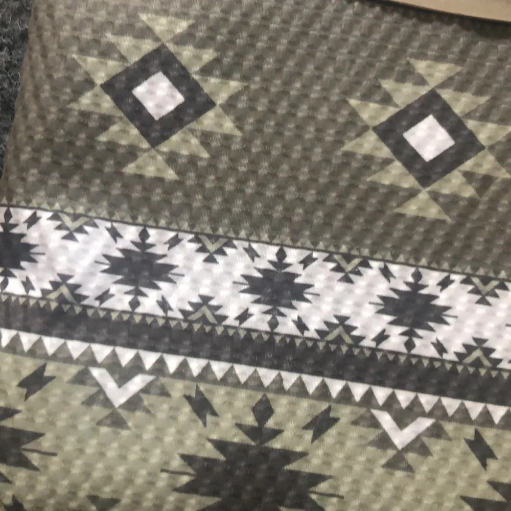Geometric GREEN Shower Curtain Set with Hooks